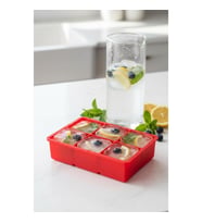 6 Hazneli Silikon Buz Kalıbı & Çok Amaçlı Buzluk Ve Dondurucu Organizeri 11x16 cm