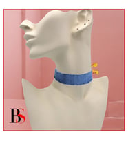 Mavi Kot Kadın Choker Kolye