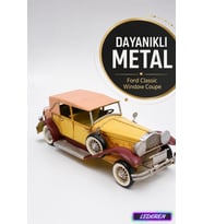 Dekoratif Metal Araba Modeli Nostaljik Vintage Klasik El Yapımı Ofis Ev Masa Dekoru 0910E-1469