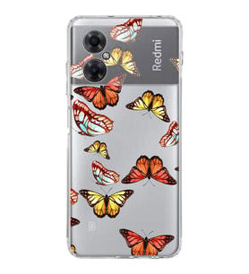 PrintiFy Xiaomi Redmi Note 11R ile Uyumlu 1mm Slim Fit Water Color 2 Baskılı Şeffaf  Kılıf
