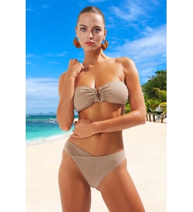 Tasarım Bikini Takımı Su Sporları İçin Esnek Kumaş Yüksek Konfor Şık Detaylı Yaz Koleksiyonu