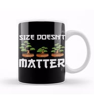 Funny Size Doesn't Matter Small Bonsai Tree Plant Kupa Bardak Porselen