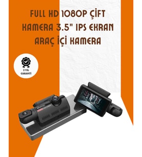 Araç İçi ve Ön Kameralı 3 İnç IPS Ekranlı Full HD Güvenlik Kamerası