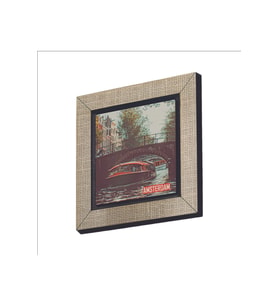Amsterdam Görseli Baskılı MDF Magnet 7X7