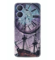 Vivo Y17s Kılıf Silikon Desen Özel Seri Time 1749