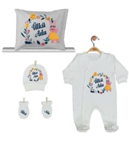 Pia Baby Gl 2200 İsme Özel Yastık Tulum Set