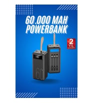 Mey İthalat® Powerbank Yüksek Kapasiteli 60.000 Mah Hızlı Şarj Şarj Özellikli Batarya