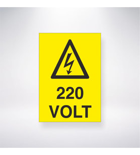 220 Volt 21x28 Arkası Yapışkanlı Levha