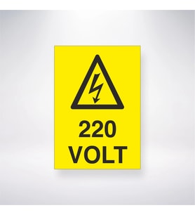 220 Volt 21x28 Arkası Yapışkanlı Levha