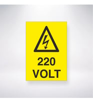 220 Volt 21x28 Arkası Yapışkanlı Levha