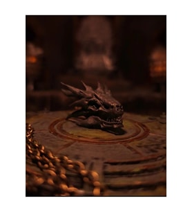 hayatvesanat House of The Dragon/Kara Korku-Ejderha Kafatası Kolyesi
