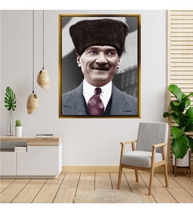 ÇERÇEVELİ ATATÜRK TABLO S91