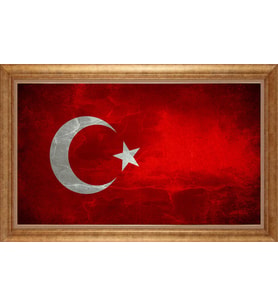 EV İŞYERİ OFİS İÇİN ALTIN ÇERÇEVELİ PASPARTULU TABLO VB508