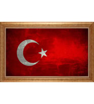 EV İŞYERİ OFİS İÇİN ALTIN ÇERÇEVELİ PASPARTULU TABLO VB508