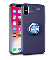 Iphone Xs Max Yüzük Tutuculu Kılıf (Mavi)