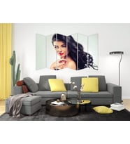 KADIN SAÇ MODELİ KUAFÖR MDF TABLO-1018 MODEL-B