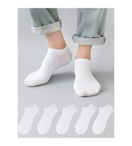 10'lu Unisex Patik Çorap (Beyaz)