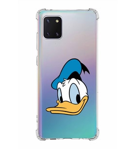 Samsung Galaxy A81  Köşe Korumalı Antişok Kapak Donald Duck Tasarımlı Şeffaf  Kılıf