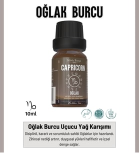 Oğlak Burcu - Capricorn, Uçucu Yağ Karışımı, 10ml