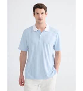 LC WAIKIKI Mavi Polo Yaka Erkek Tişört