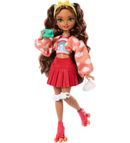 Barbie Rüya Arkadaşlar Bebek Ve Aksesuarları, Eklemleri Bükülebilen, Kahverengi Saçlı, Patenci Teres (Çok Renkli)