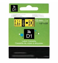 Tonersepeti Dymo 45018 Sarı Üzerine Siyah Muadil Etiket