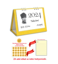 2024 Takvim, Atatürk Masa Takvimi 2024, 2024 Üçgen Takvim, 2024 Spiralli Masa Takvimi