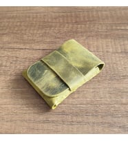 Sumerian Minimalist Deri Kartlık Limon Yeşili (Anahtarlık Hediye)