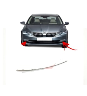 Skoda Octavia 2018 - 2020 Sag Sis Kapagi Çerçevesi Krom Nikelaj