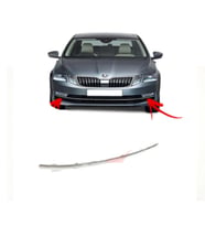 Skoda Octavia 2018 - 2020 Sag Sis Kapagi Çerçevesi Krom Nikelaj