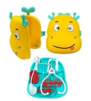 Oyuncak Doktor Seti Çekçekli Valizli Çantalı Doktor Seti 7 Parça 33x26cm. Valizli