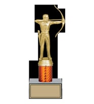 ODAK KUPA - Figürlü Kupalar - Okçu Figürlü Kupalar FG-003 B - 23 cm