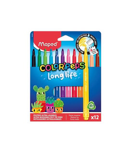 Maped Color'Peps Long Life Keçeli Kalem 12 Renk 844000