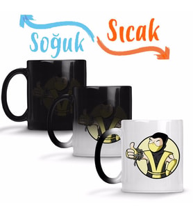 Scorpion Vault Boy Sihirli Kupa Bardak Porselen