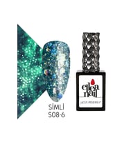 Profesyonel Simli Kalıcı Oje 15 ml S08-6