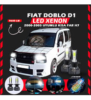 Fiat Doblo D1 2000-2005 Kısa Far Uyumlu Şimşek Etkili Led Xenon Pro Series H7