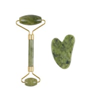 Jade Roller Gua Sha Taşı Seti (Çok Renkli)