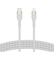 Belkin Boostcharge Pro Flex Örgülü Usb-C/Lightning Kablosu, 1 M, Mfi Sertifikalı, 20 W, Hızlı Şarj I (Çok Renkli)