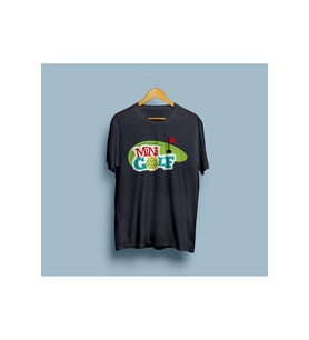 Oversize Mini Golf Tasarım Unisex T-shirt