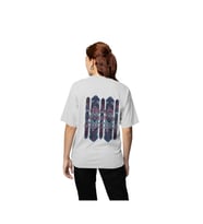 Yaradanı gör yaradan herşeyde desenli baskılı kaliteli unisex oversize T-shirt (Gri)