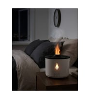 Alev ve Volkan Efektli Ultrasonik Aroma Difüzörü LED Gece Lambalı Hava Nemlendirici