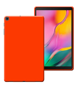 Samsung Galaxy Tab A SM T510 10,1 inç Lansman Silikon Yumuşak Dokulu Kılıf (Turuncu)
