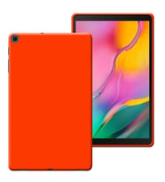 Samsung Galaxy Tab A SM T510 10,1 inç Lansman Silikon Yumuşak Dokulu Kılıf (Turuncu)