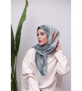 Renkli Karma Desen Dijital Soft Eşarp