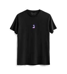  Animal Unicorn Dijital Baskılı Çocuk Siyah Tshirt