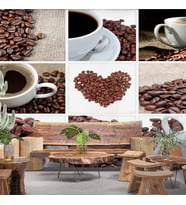 Kahve Cafe Duvar Kağıdı Baskı