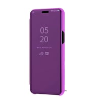 Xiaomi Redmi Note 9 Aynalı Kapaklı Lüx Kılıf (Mor)