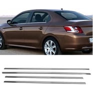 Peugeot 301 Cam Çıtası Kromu Nikelaj 4 Parça