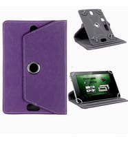 Huawei MatePad T10S 10.1 Fuchsia Dönebilen Standlı Tablet Kılıfı (Mor)