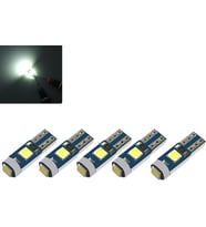 6 Adet Beyaz T5 LED Kilometre Kadran Ambians Aydınlatma Ampulü